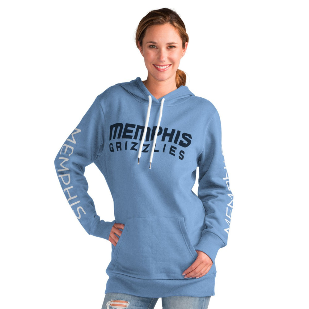Light Blue Memphis Grizzlies G-III 4Her by Carl Banks Women's Base Coach Pullover Hoodie | NBA