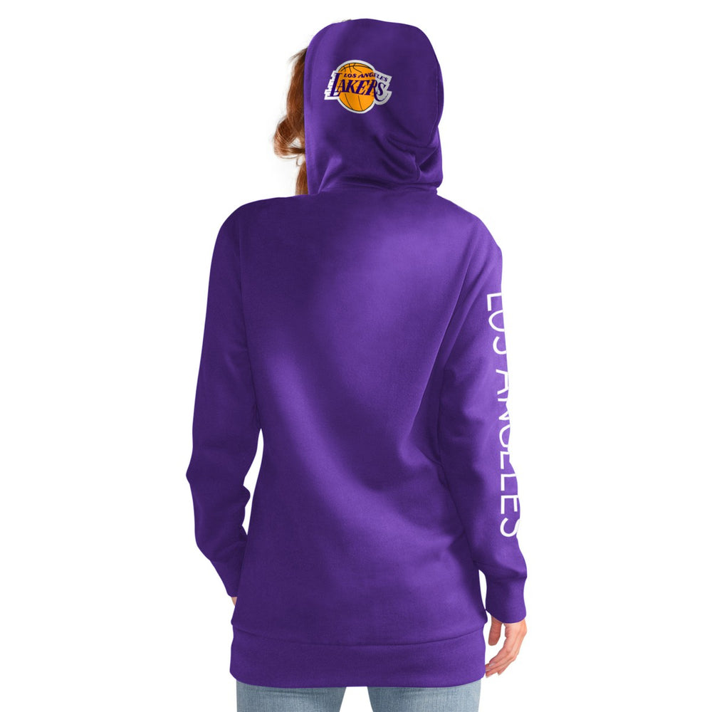 Purple Los Angeles Lakers G-III 4Her by Carl Banks Women's Base Coach Pullover Hoodie | NBA