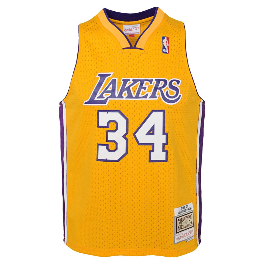 Gold Shaquille O'Neal Los Angeles Lakers Youth 1999/00 Hardwood Classics Swingman Jersey | NBA