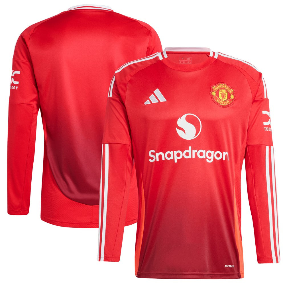 Manchester United 2024/25 Home Long Sleeve Replica Jersey