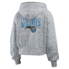 Heather Gray Orlando Magic WEAR by Erin Andrews Women's Speckled Radiator Full-Zip Hoodie | NBA