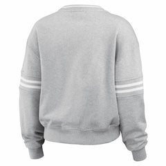 Heather Gray Phoenix Suns WEAR by Erin Andrews Women's French Terry Pullover Sweatshirt | NBA