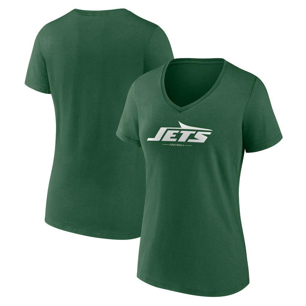 New York Jets Women's Team Lock-Up V-Neck T-Shirt | NFL New
