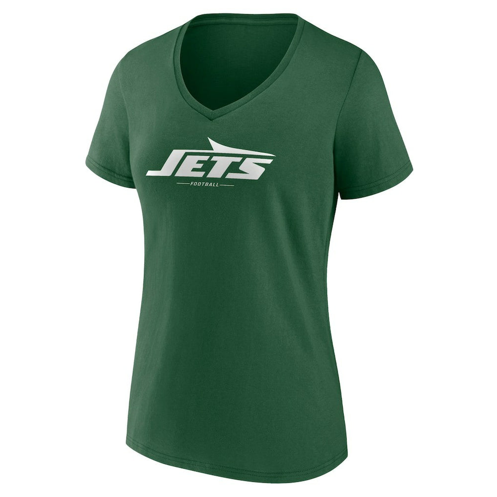 New York Jets Women's Team Lock-Up V-Neck T-Shirt | NFL New