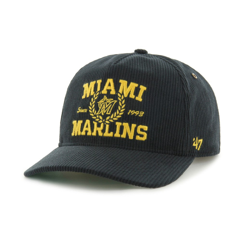 Miami Marlins '47 Laurus Corduroy Hitch Snapback Hat - MLB Hats