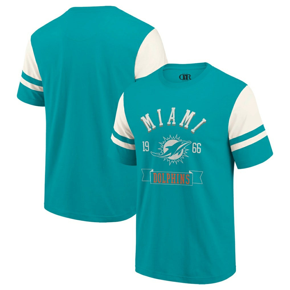 Miami Dolphins Darius Rucker Collection Football T-Shirt | NFL Sale