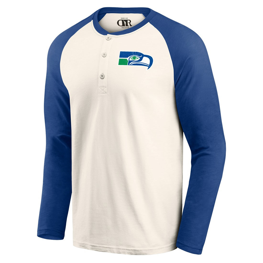 Seattle Seahawks Darius Rucker Collection Raglan Henley Long Sleeve T-Shirt | NFL US
