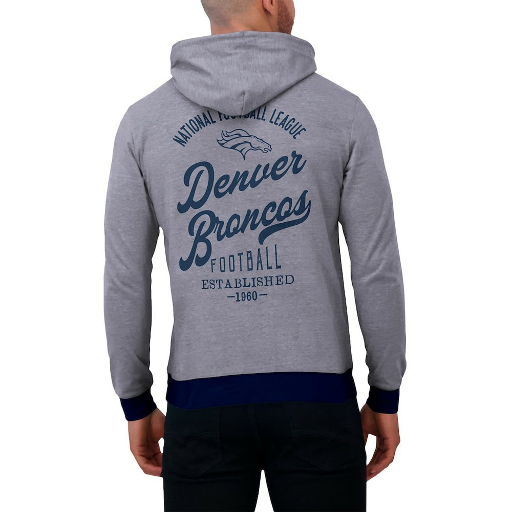 Denver Broncos Darius Rucker Collection Tonal Knit Pullover Hoodie | NFL Near me