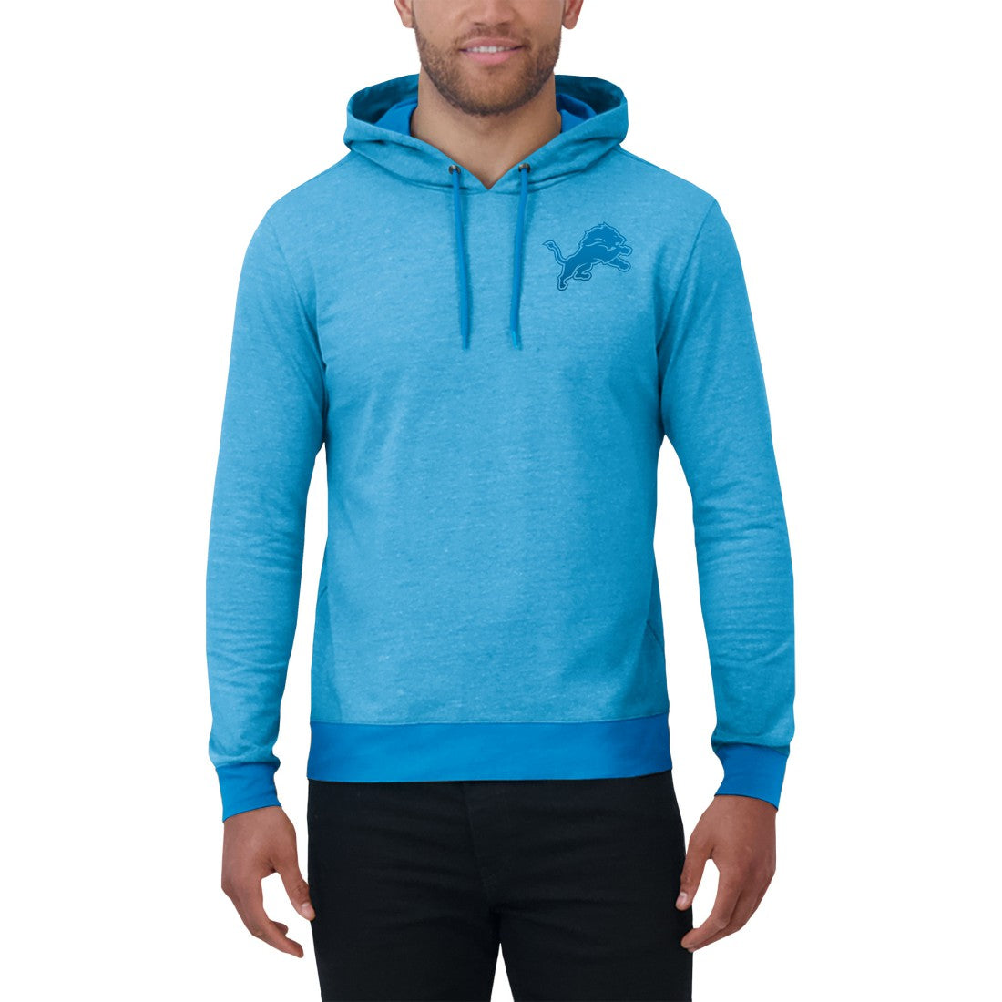 Detroit Lions Darius Rucker Collection Tonal Knit Pullover Hoodie | NFL Discount