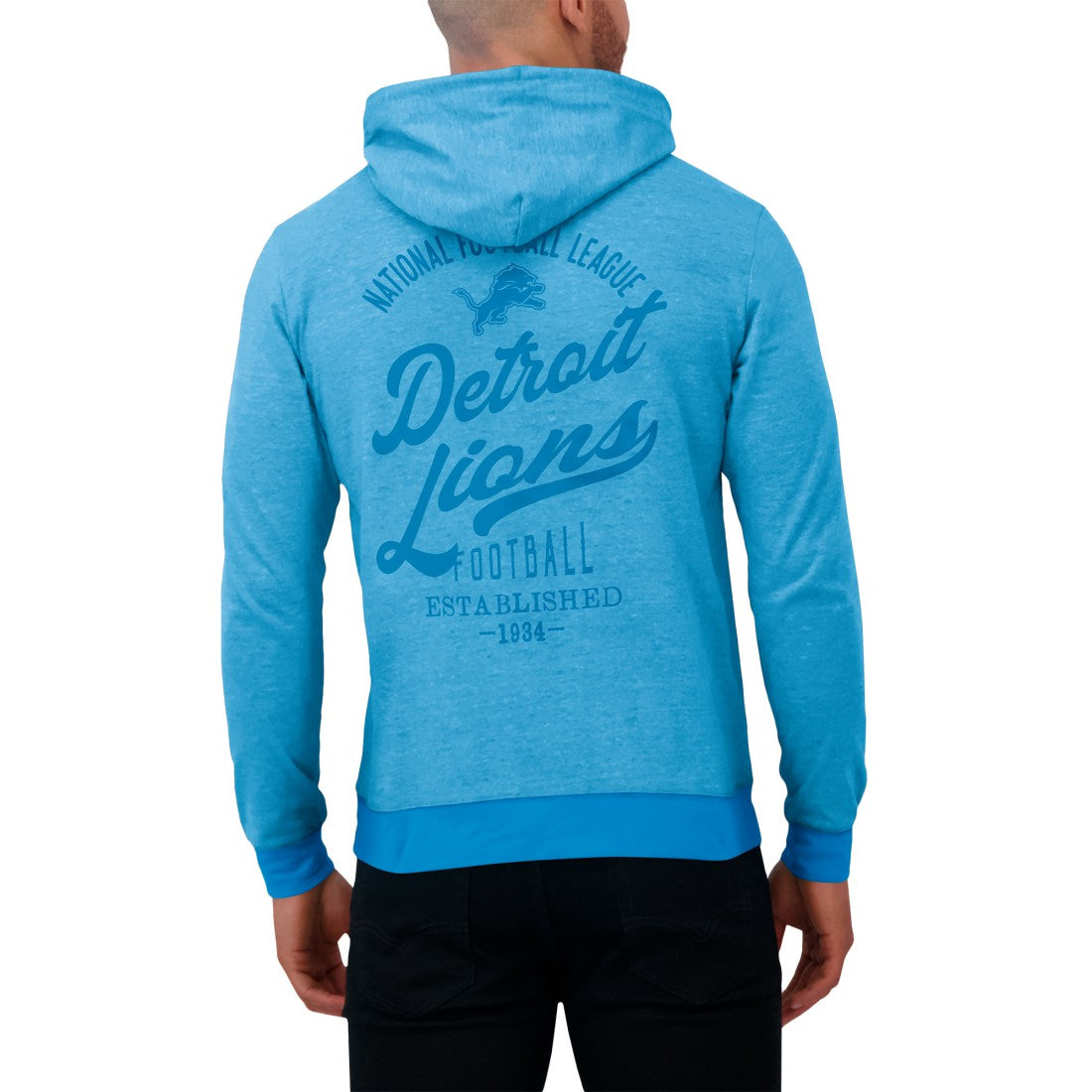 Detroit Lions Darius Rucker Collection Tonal Knit Pullover Hoodie | NFL Discount