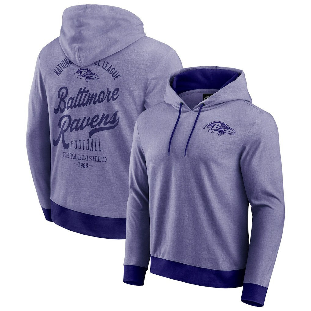 Baltimore Ravens Darius Rucker Collection Tonal Knit Pullover Hoodie | NFL Outlet