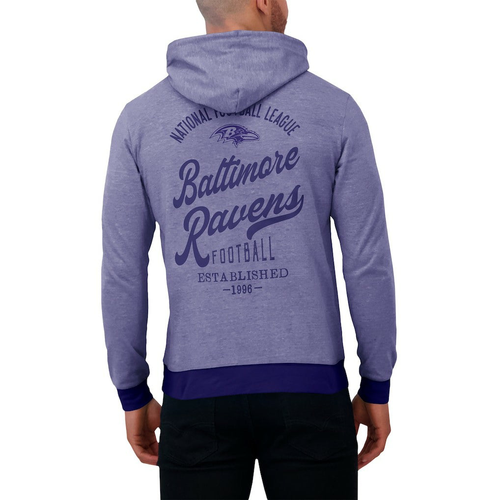 Baltimore Ravens Darius Rucker Collection Tonal Knit Pullover Hoodie | NFL Outlet