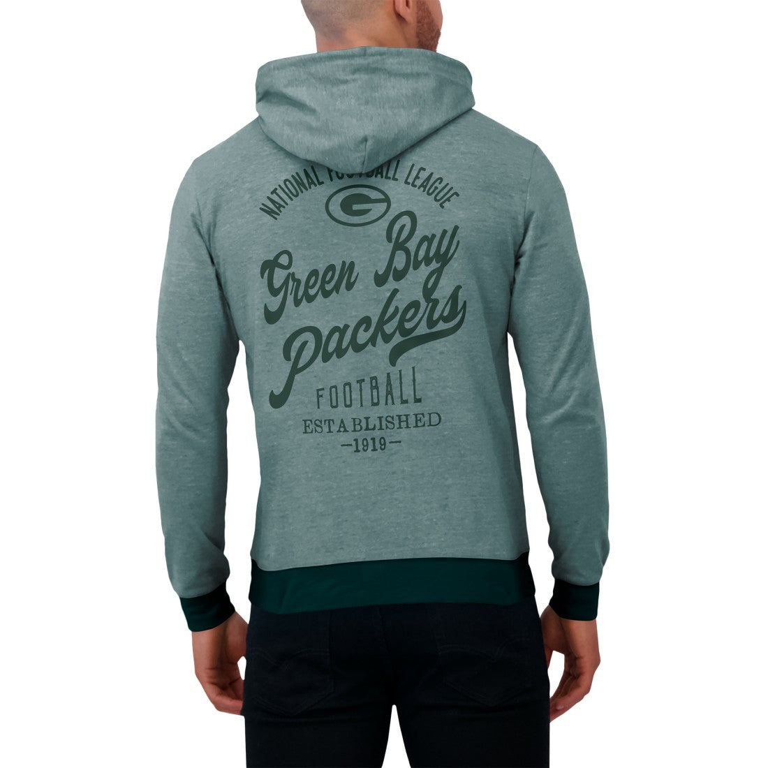 Green Bay Packers Darius Rucker Collection Tonal Knit Pullover Hoodie | NFL Outlet