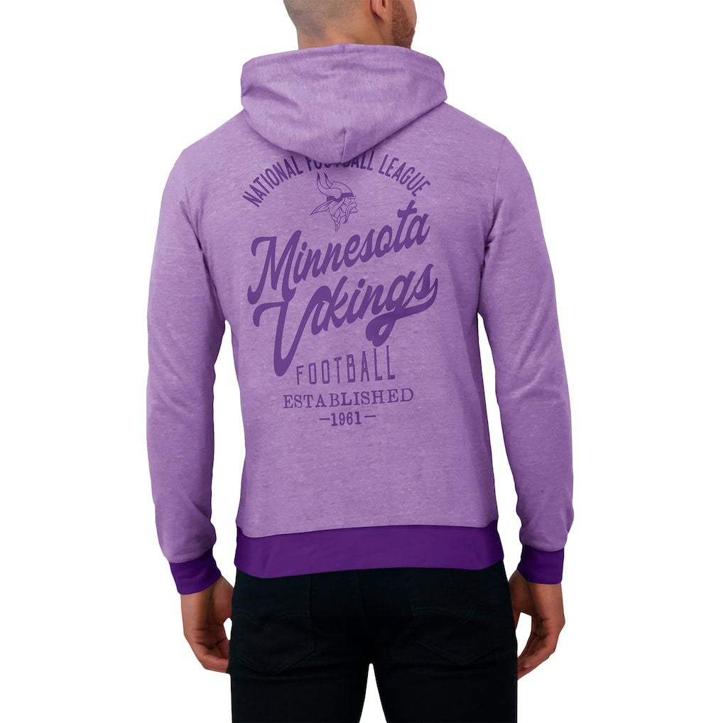 Minnesota Vikings Darius Rucker Collection Tonal Knit Pullover Hoodie | NFL Discount