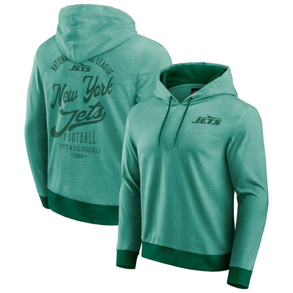 New York Jets Darius Rucker Collection Tonal Knit Pullover Hoodie | NFL Hot