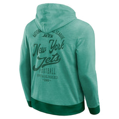 New York Jets Darius Rucker Collection Tonal Knit Pullover Hoodie | NFL Hot