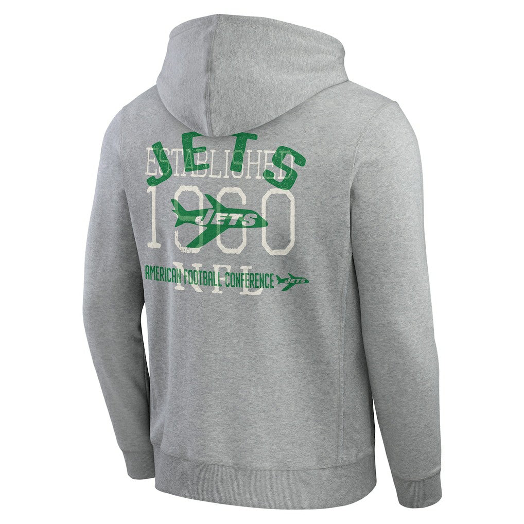 New York Jets Darius Rucker Collection Vintage Stripe Full-Zip Hoodie | NFL Discount