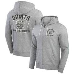 New Orleans Saints Darius Rucker Collection Vintage Stripe Full-Zip Hoodie | NFL Outlet