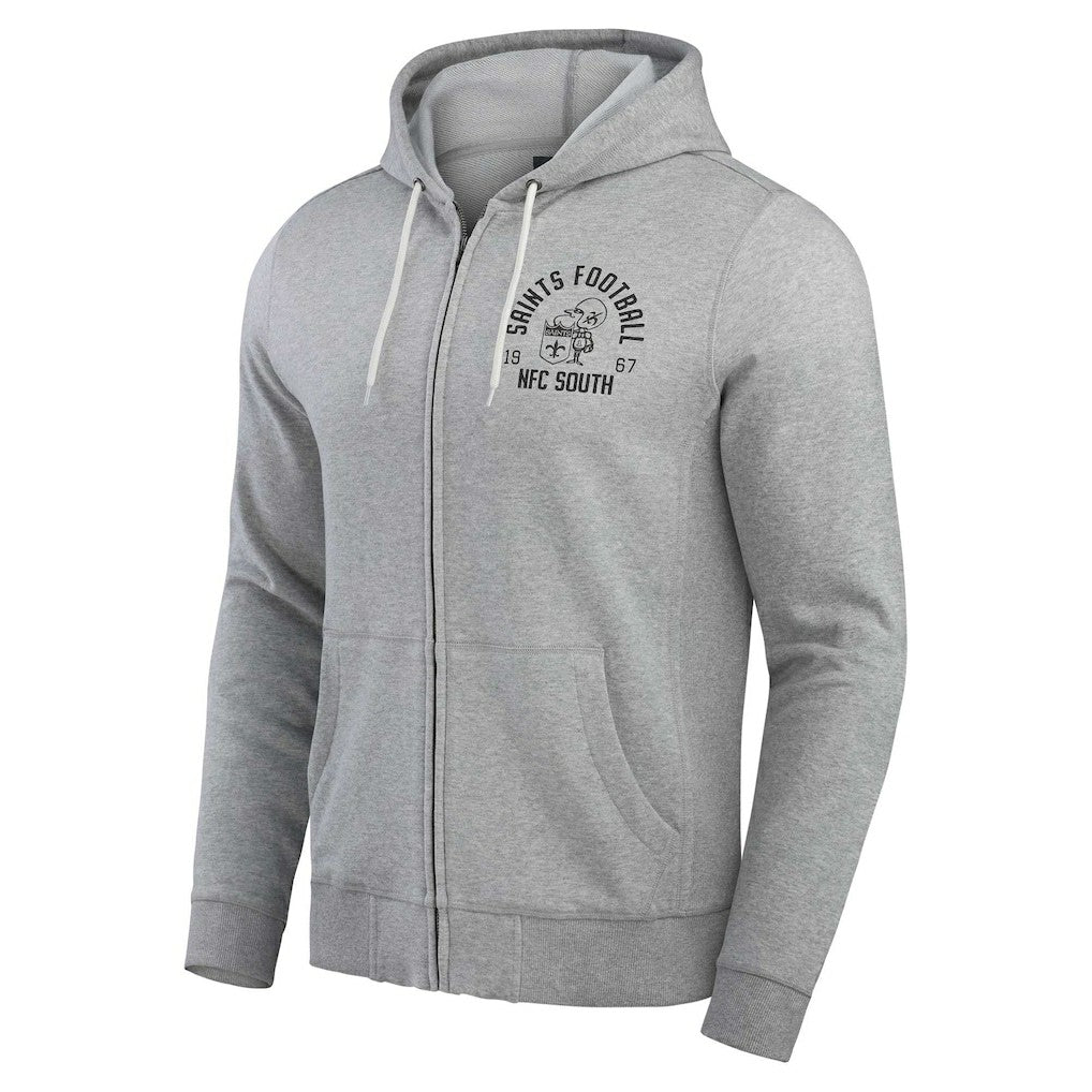 New Orleans Saints Darius Rucker Collection Vintage Stripe Full-Zip Hoodie | NFL Outlet