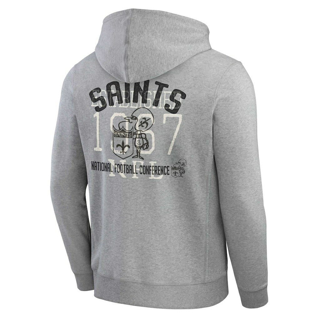 New Orleans Saints Darius Rucker Collection Vintage Stripe Full-Zip Hoodie | NFL Outlet