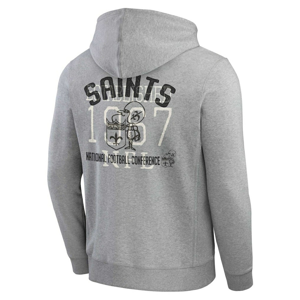 New Orleans Saints Darius Rucker Collection Vintage Stripe Full-Zip Hoodie | NFL Outlet