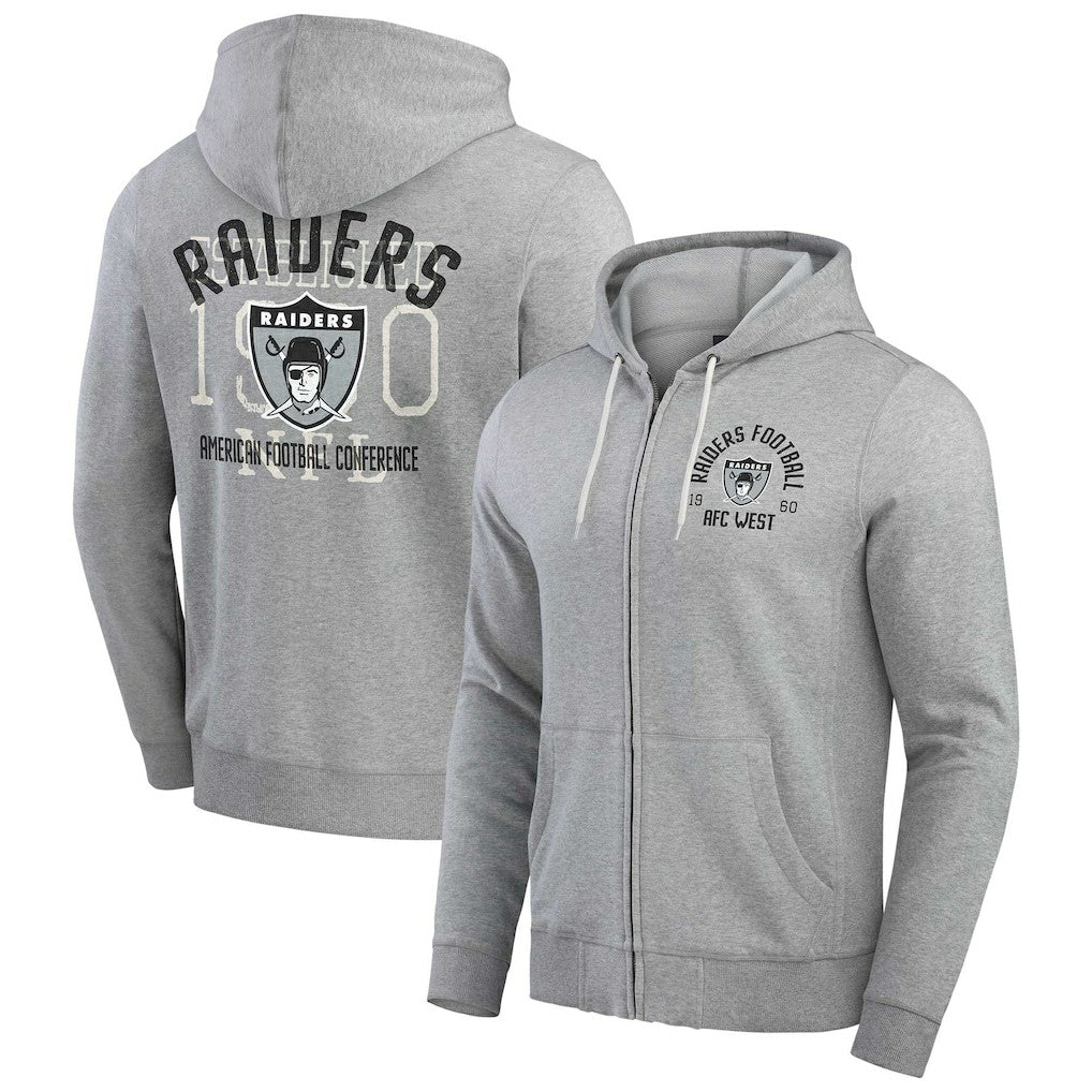 Las Vegas Raiders Darius Rucker Collection Vintage Stripe Full-Zip Hoodie | NFL Hot
