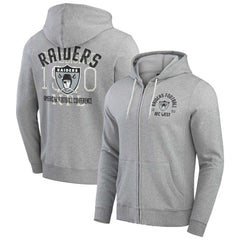 Las Vegas Raiders Darius Rucker Collection Vintage Stripe Full-Zip Hoodie | NFL Hot