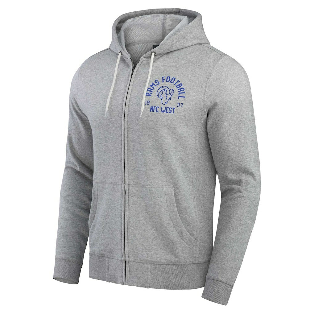 Los Angeles Rams Darius Rucker Collection Vintage Stripe Full-Zip Hoodie | NFL On sale
