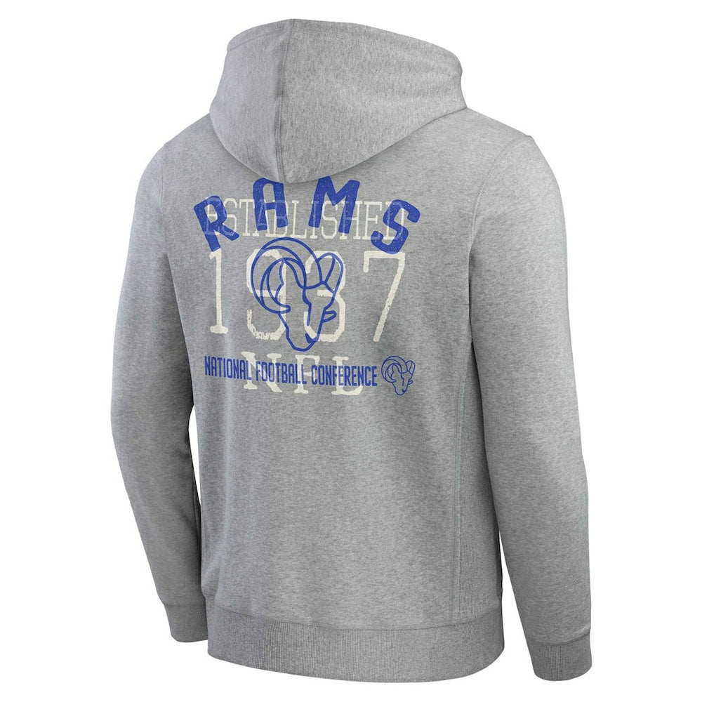 Los Angeles Rams Darius Rucker Collection Vintage Stripe Full-Zip Hoodie | NFL On sale