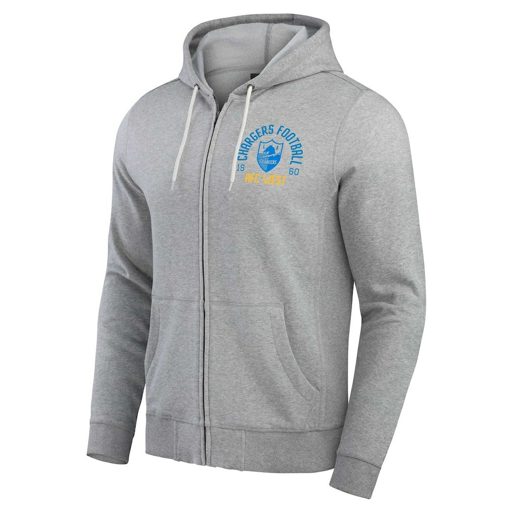 Los Angeles Chargers Darius Rucker Collection Vintage Stripe Full-Zip Hoodie | NFL Discount