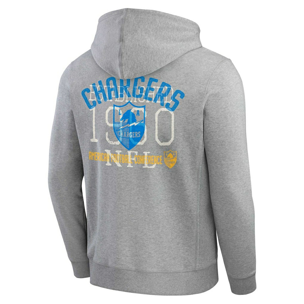 Los Angeles Chargers Darius Rucker Collection Vintage Stripe Full-Zip Hoodie | NFL Discount