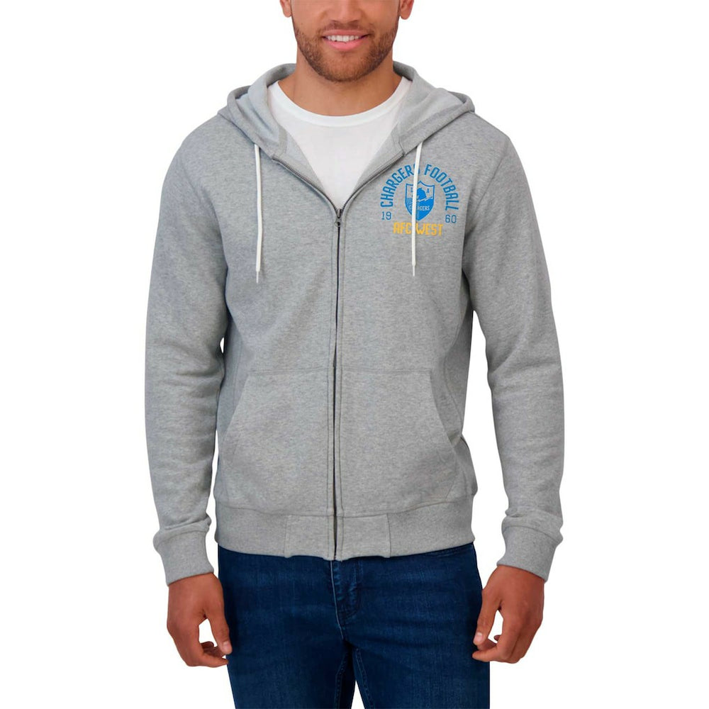 Los Angeles Chargers Darius Rucker Collection Vintage Stripe Full-Zip Hoodie | NFL Discount