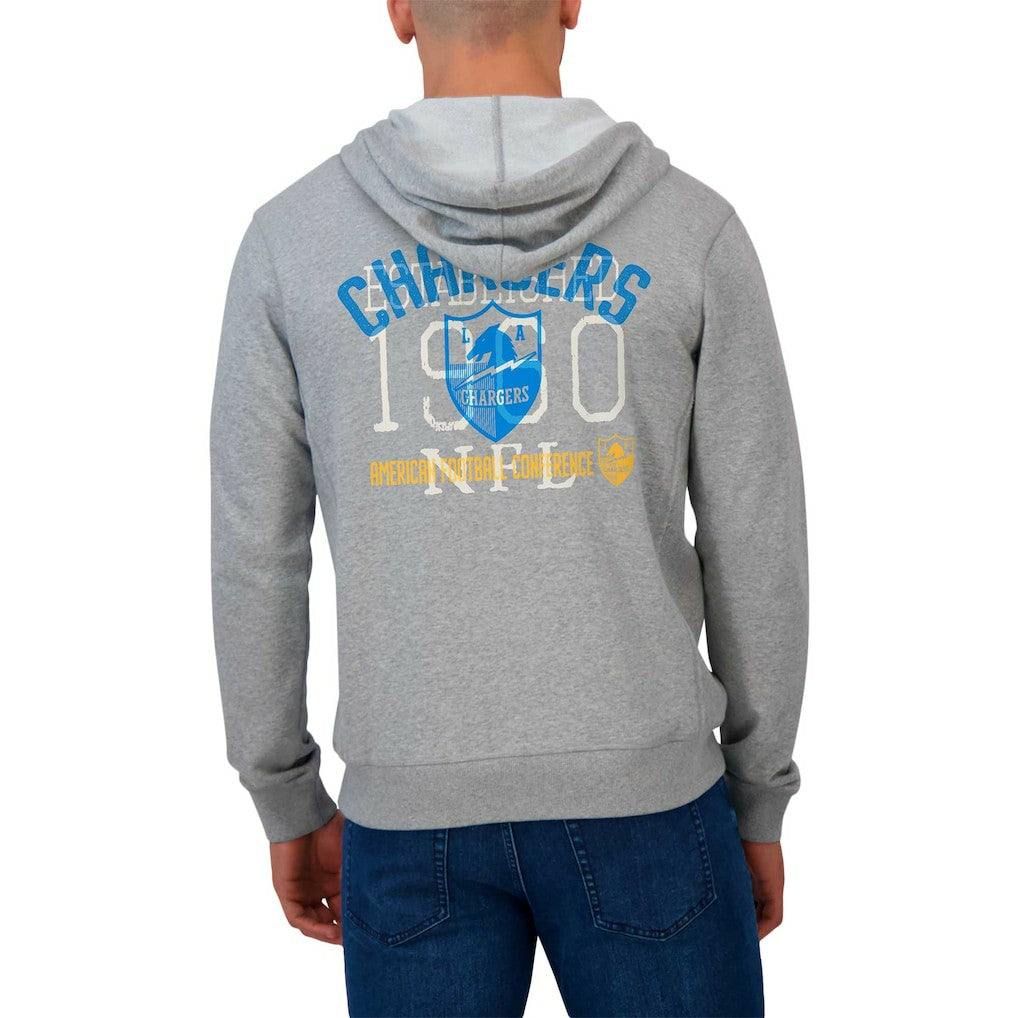 Los Angeles Chargers Darius Rucker Collection Vintage Stripe Full-Zip Hoodie | NFL Discount