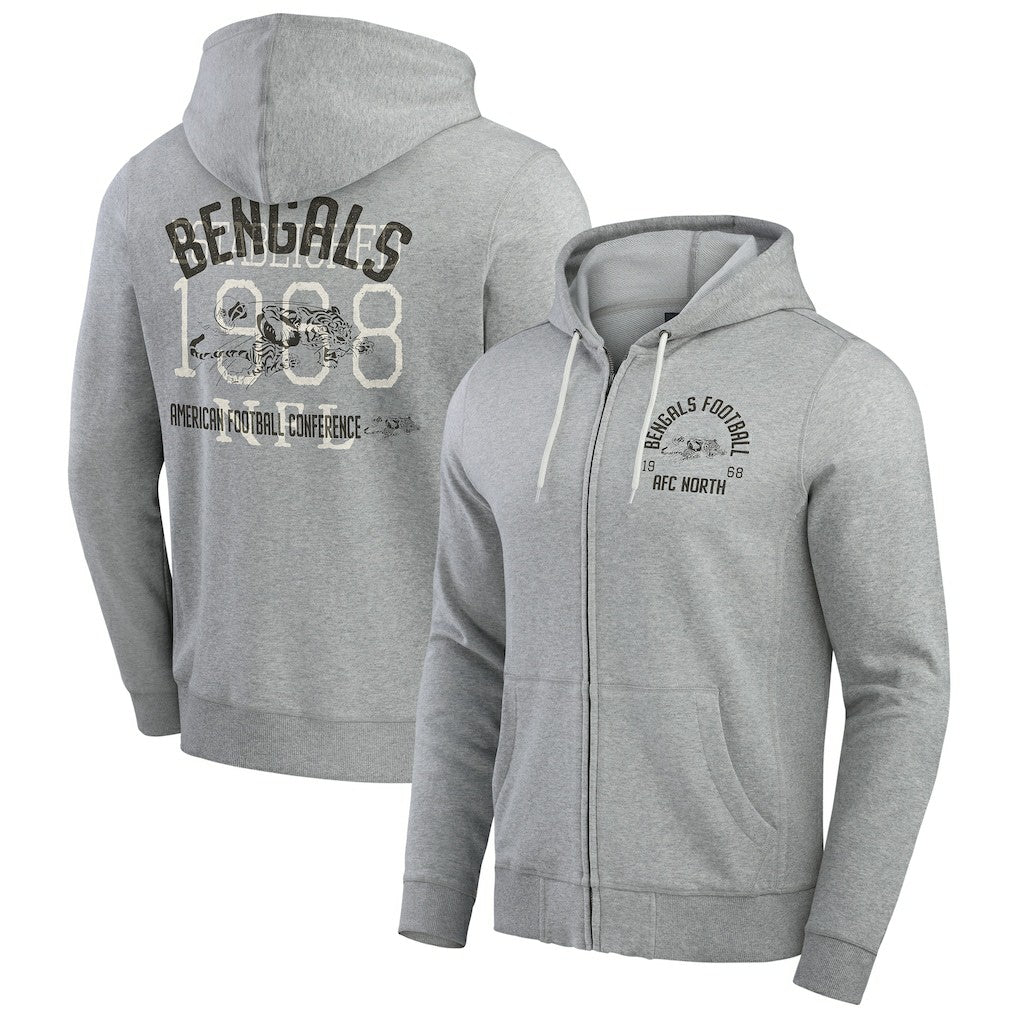 Cincinnati Bengals Darius Rucker Collection Vintage Stripe Full-Zip Hoodie | NFL On sale