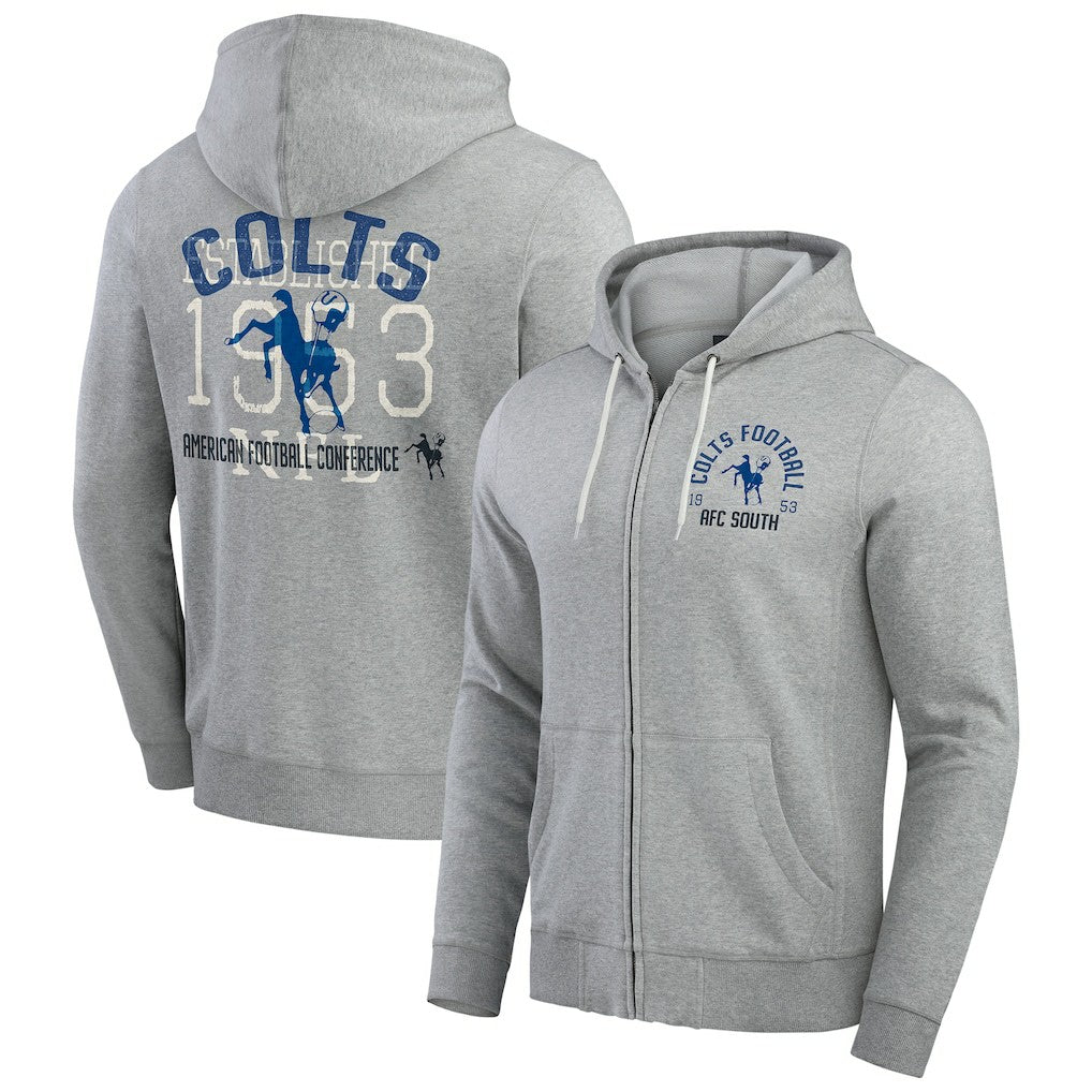 Indianapolis Colts Darius Rucker Collection Vintage Stripe Full-Zip Hoodie | NFL Discount