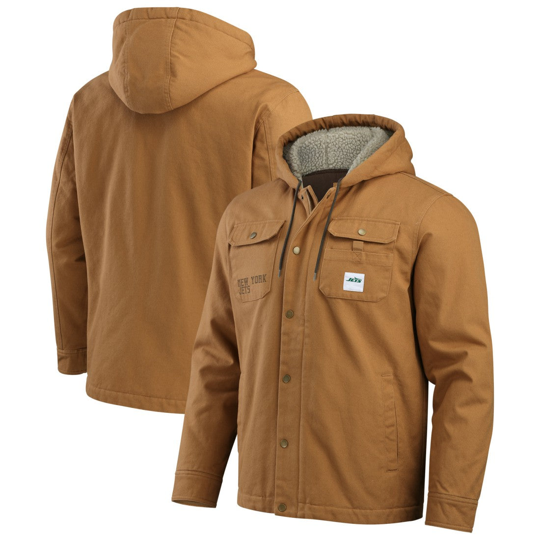 New York Jets Darius Rucker Collection Canvas Full-Zip Hoodie Jacket | NFL US