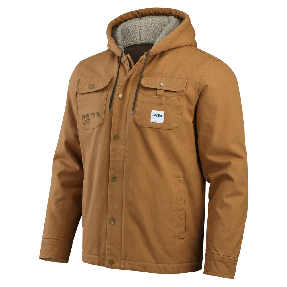 New York Jets Darius Rucker Collection Canvas Full-Zip Hoodie Jacket | NFL US