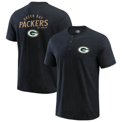 Green Bay Packers Darius Rucker Collection Washed Henley T-Shirt | NFL Sale