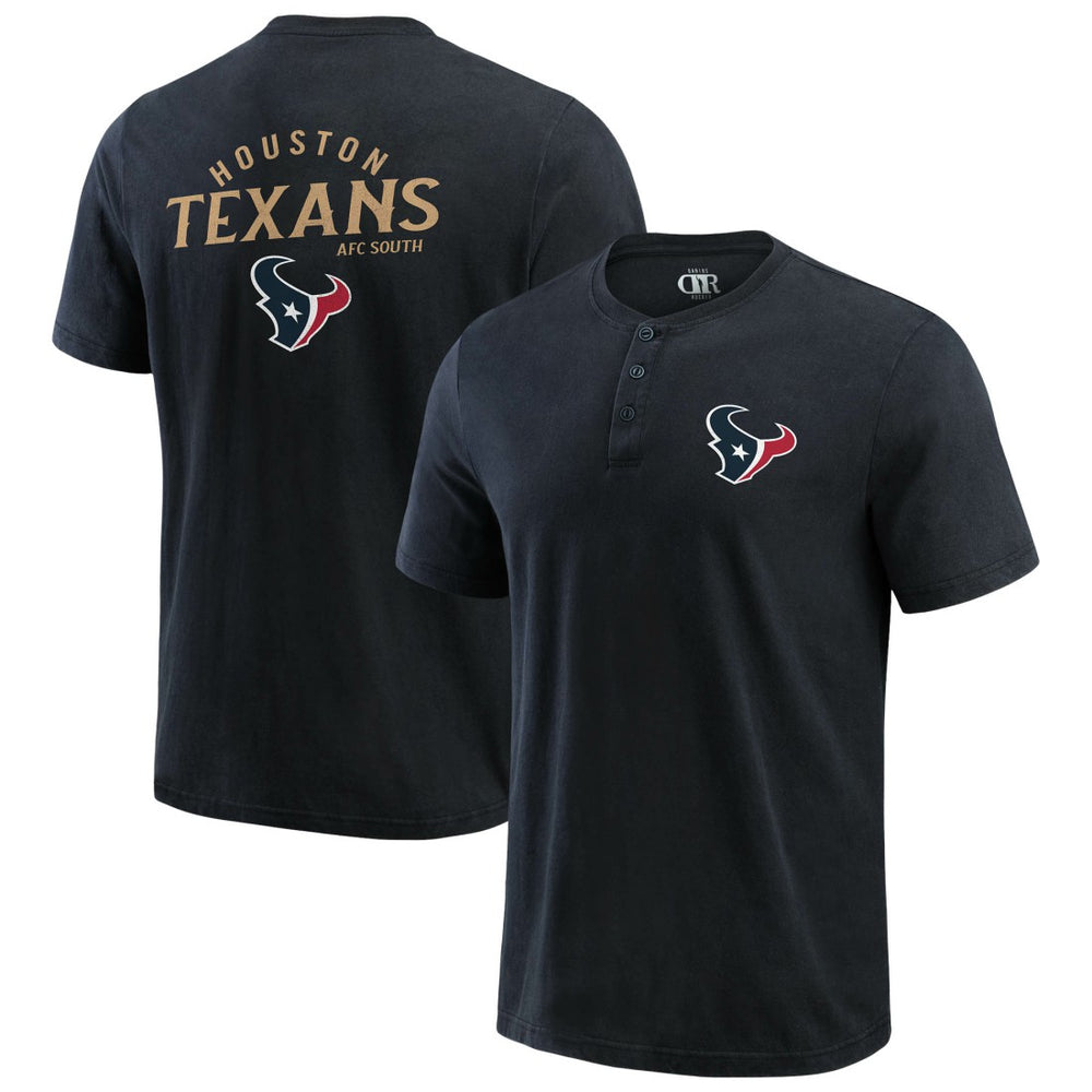 Houston Texans Darius Rucker Collection Washed Henley T-Shirt | NFL Near me