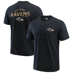 Baltimore Ravens Darius Rucker Collection Washed Henley T-Shirt | NFL Outlet