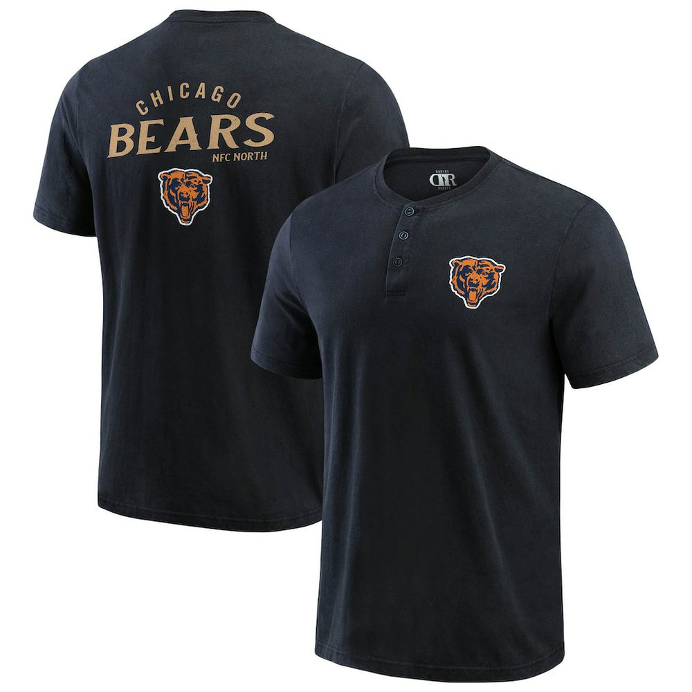 Chicago Bears Darius Rucker Collection Washed Henley T-Shirt | NFL US