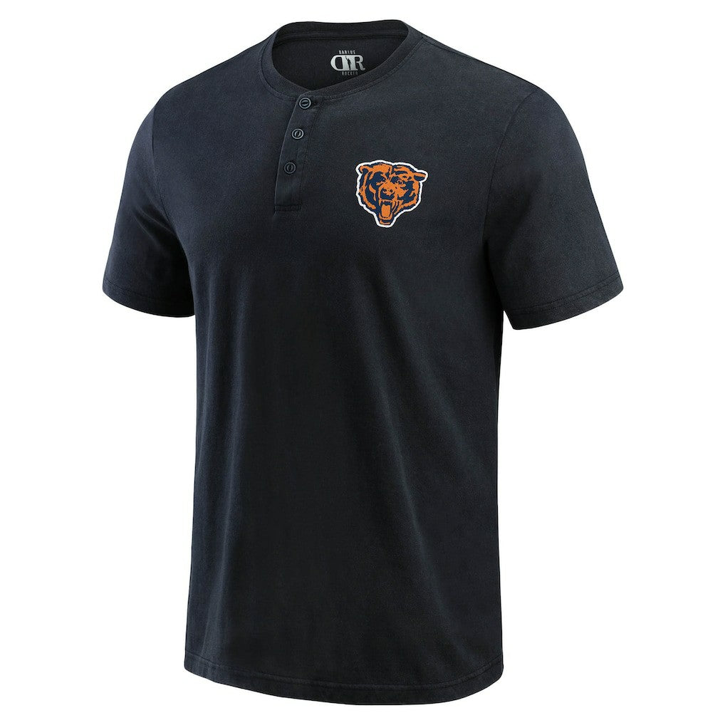 Chicago Bears Darius Rucker Collection Washed Henley T-Shirt | NFL US