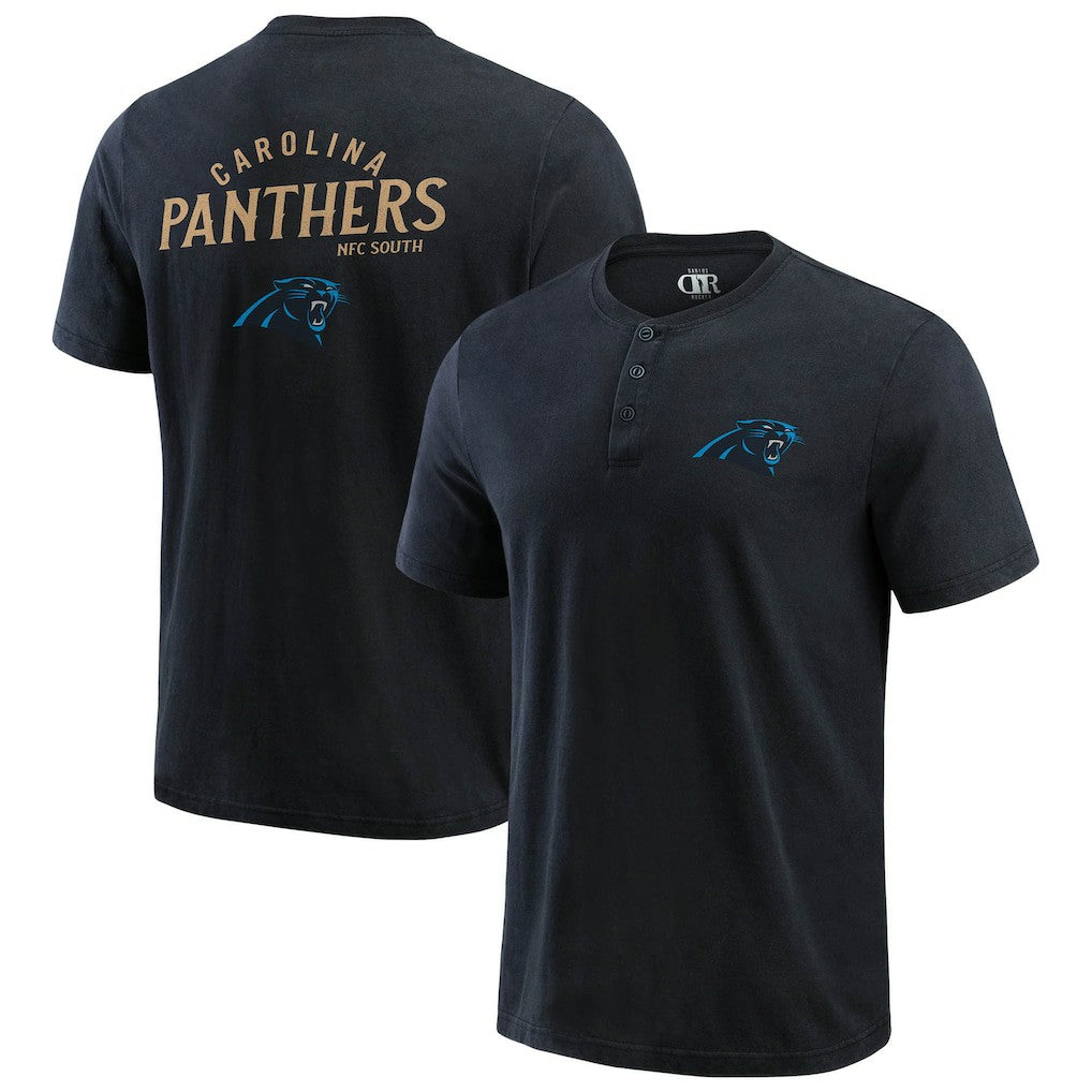 Carolina Panthers Darius Rucker Collection Washed Henley T-Shirt | NFL US