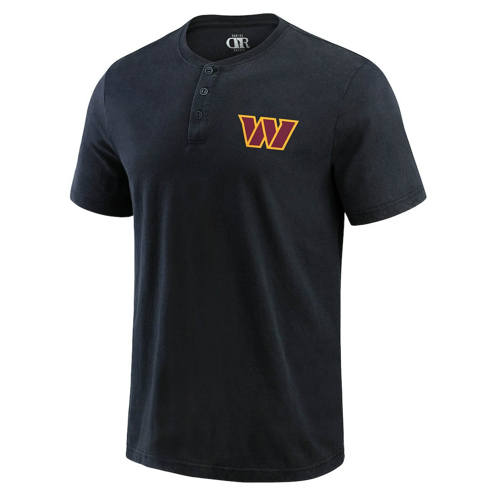 Washington Commanders Darius Rucker Collection Washed Henley T-Shirt | NFL New