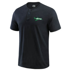 New York Jets Darius Rucker Collection Washed Henley T-Shirt | NFL Near me