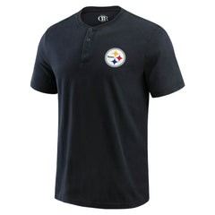 Pittsburgh Steelers Darius Rucker Collection Washed Henley T-Shirt | NFL On sale