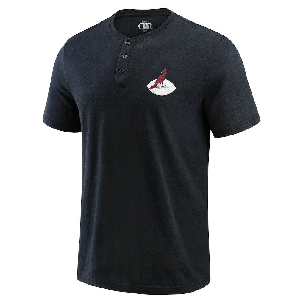 Arizona Cardinals Darius Rucker Collection Washed Henley T-Shirt | NFL Near me