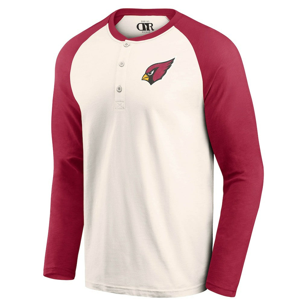 Arizona Cardinals Darius Rucker Collection Raglan Henley T-Shirt | NFL New