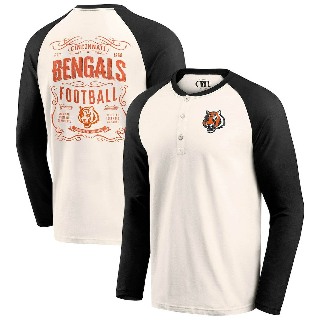 Cincinnati Bengals Darius Rucker Collection Raglan Henley T-Shirt | NFL On sale
