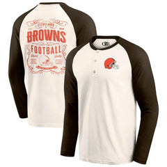 Cleveland Browns Darius Rucker Collection Raglan Henley T-Shirt | NFL Sale